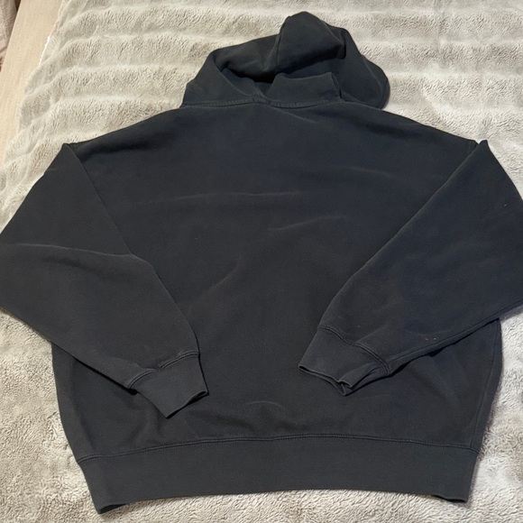 Brandy Melville Black Oversized Zip-Up Hoodie - Picture 3 of 3